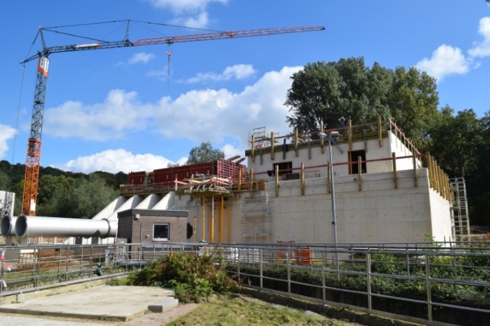 Bau der Ozonungsanlage auf der Kläranlage Aachen Soers

