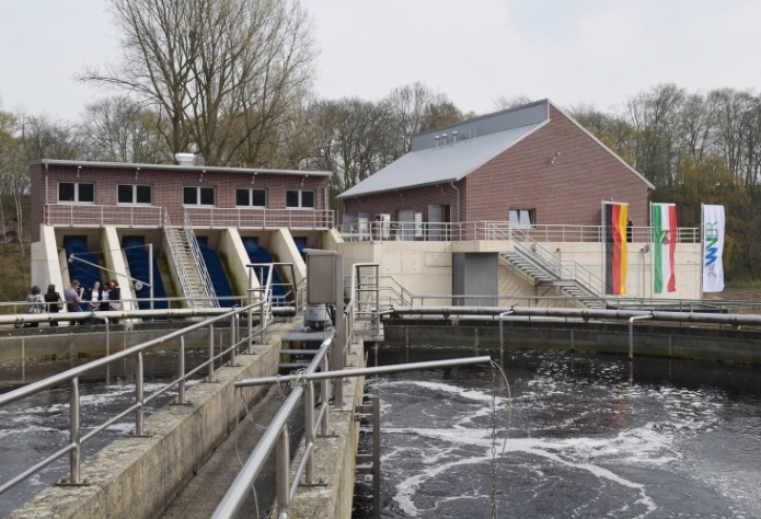 Blick auf die Ozonungsanlage der Kläranlage Aachen-Soers